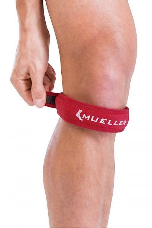 Bandáž na koleno Mueller Jumper's Knee Strap Red červený