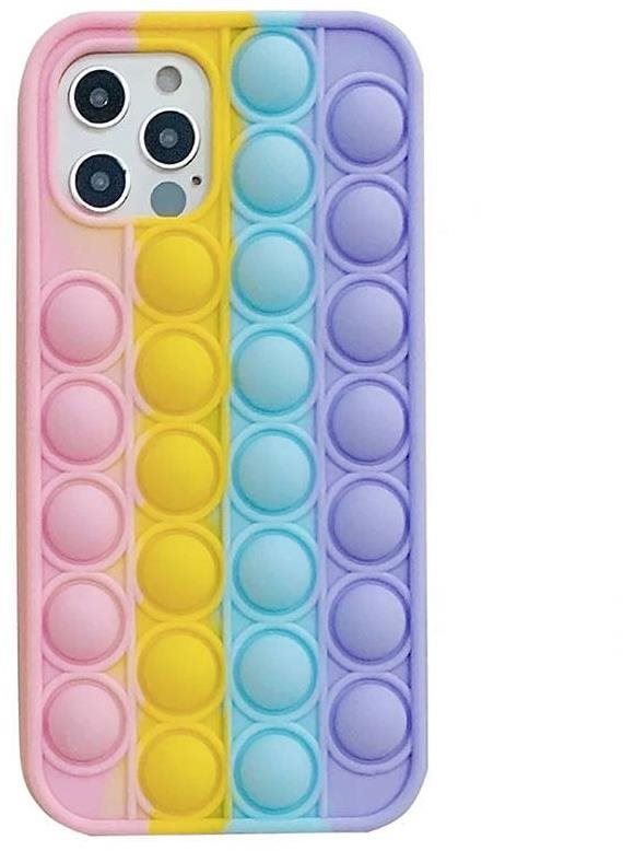 Kryt na mobil Pop It silikonový kryt na iPhone 12 Pro Max, multicolor, 05978