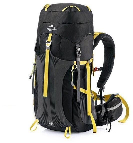 Turistický batoh Naturehike trekový batoh Hiking 55+5l černý
