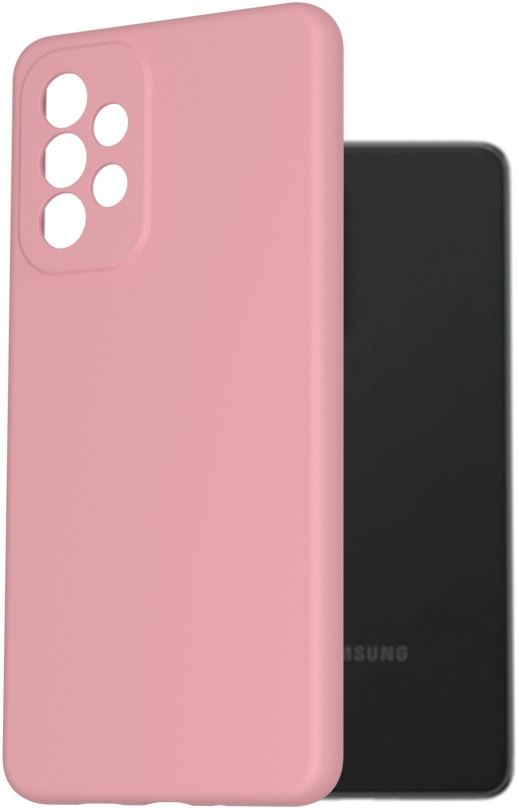 Kryt na mobil AlzaGuard Premium Liquid Silicone Case pro Samsung Galaxy A73 růžové