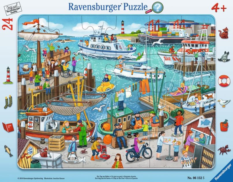 RAVENSBURGER Puzzle Den v přístavu 24 dílků