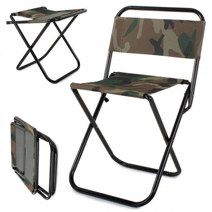 Kempingová židle Verk 01423 Kempingová skládací židle maskáč