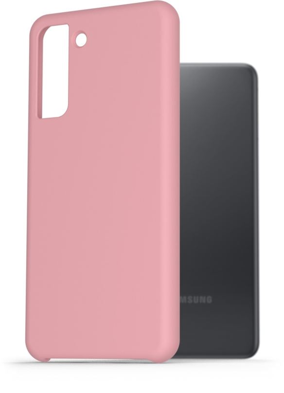 Kryt na mobil AlzaGuard Premium Liquid Silicone Case pro Samsung Galaxy S21 5G růžové