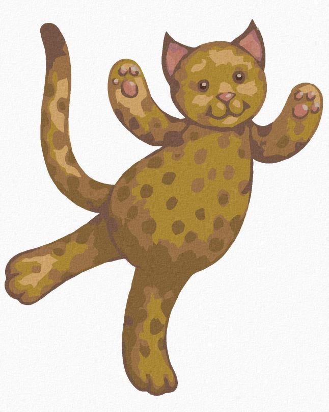 Malování podle čísel Plyšový jaguar (Sue Ellen Brown), 40x50 cm, bez rámu a bez vypnutí plátna
