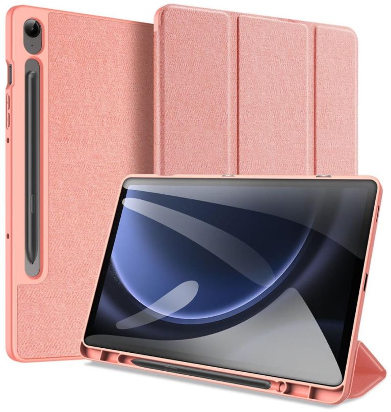 Pouzdro na tablet DUX DUCIS Domo Pouzdro na Samsung Galaxy Tab S9 FE Plus, růžové