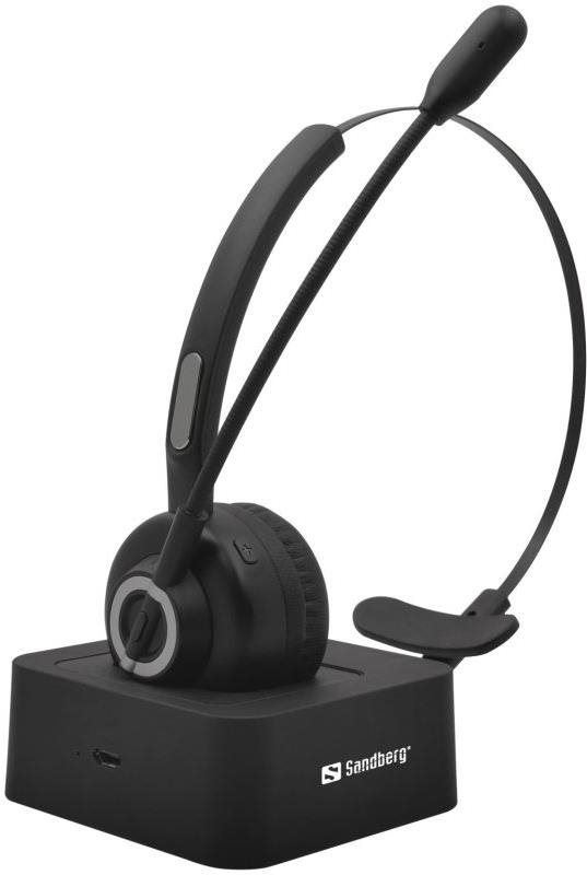 Bezdrátová sluchátka Sandberg Bluetooth Office Headset Pro, černá
