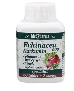 Echinacea MedPharma Echinacea 600 Forte + kurkumin - 67 tbl.