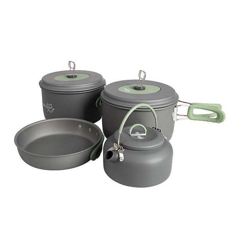 Kempingové nádobí Bo-Camp Cookware set Explorer 4-pc w.kettle