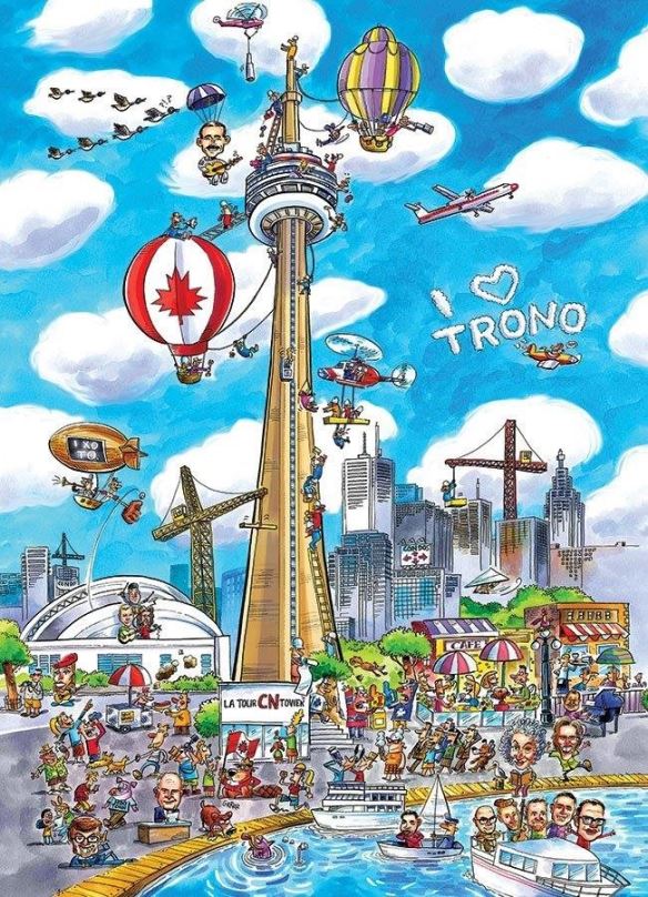 Puzzle Cobble Hill Puzzle Doodle Town: Toronto 1000 dílků