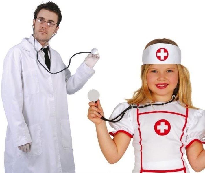 Doplněk ke kostýmu Stetoskop - Fonendoskop Karnevalový - Zdravotní sestra