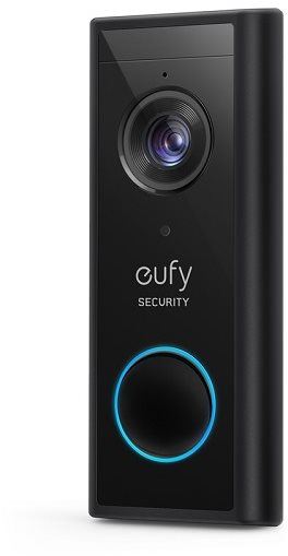 Videozvonek Eufy Video Doorbell 2K black (Battery-Powered) Add on only