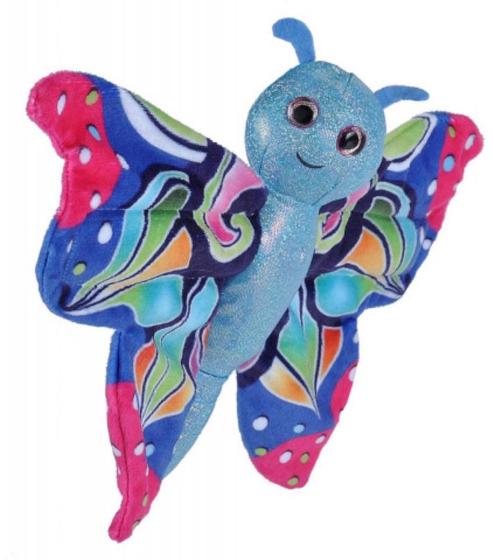 Plyšák Wild Republic Plyšáček objímáček – motýl modrý