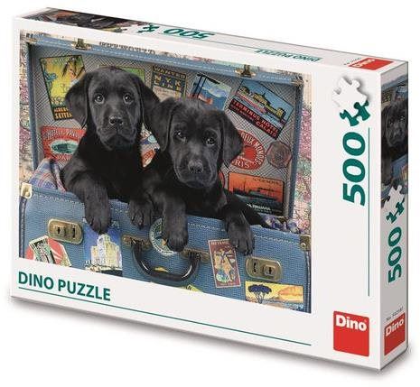 Puzzle Štěňata v kufru 500 Puzzle