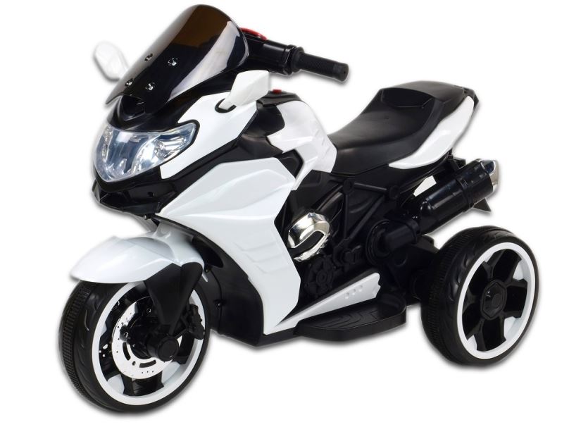 Elektrická motorka pro děti Tricykl Dragon, bílá