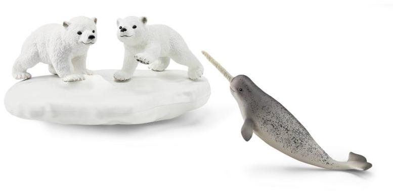 Figurky Schleich Lední medvědi a klouzačka 42531