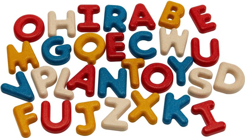 Vzdělávací hračka PlanToys Abeceda - velká písmena