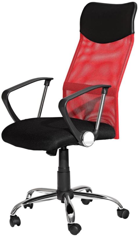 Kancelářská židle IDEA nábytek Kancelářské křeslo PREZIDENT červené K56