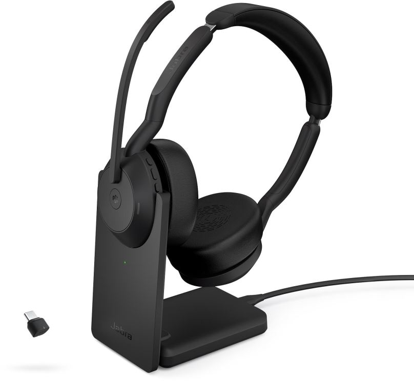 Bezdrátová sluchátka Jabra Evolve2 55 LINK380C MS Stereo STAND