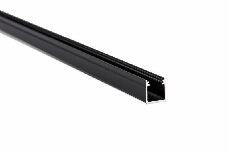 Hliníkový profil pro LED pásky "Y", elox černý, 2m
