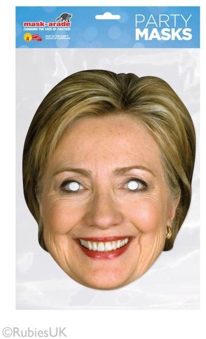 Karnevalová maska Hillary Clinton - maska celebrit