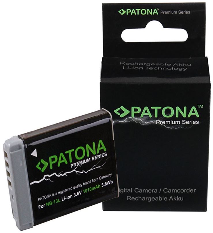 Baterie pro fotoaparát PATONA pro Canon NB-13L 1010mAh Li-Ion Premium
