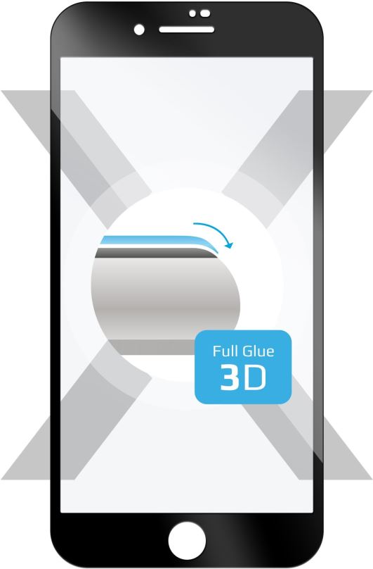 Ochranné sklo FIXED 3D Full-Cover pro Apple iPhone 7 Plus/8 Plus černé