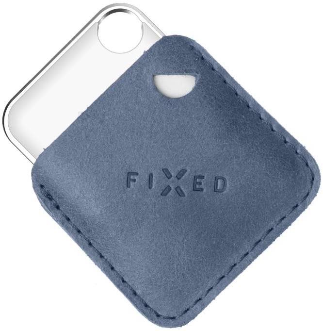 Bluetooth lokalizační čip FIXED Case for Tag z pravé hovězí kůže s Tagem podpora Find My modré