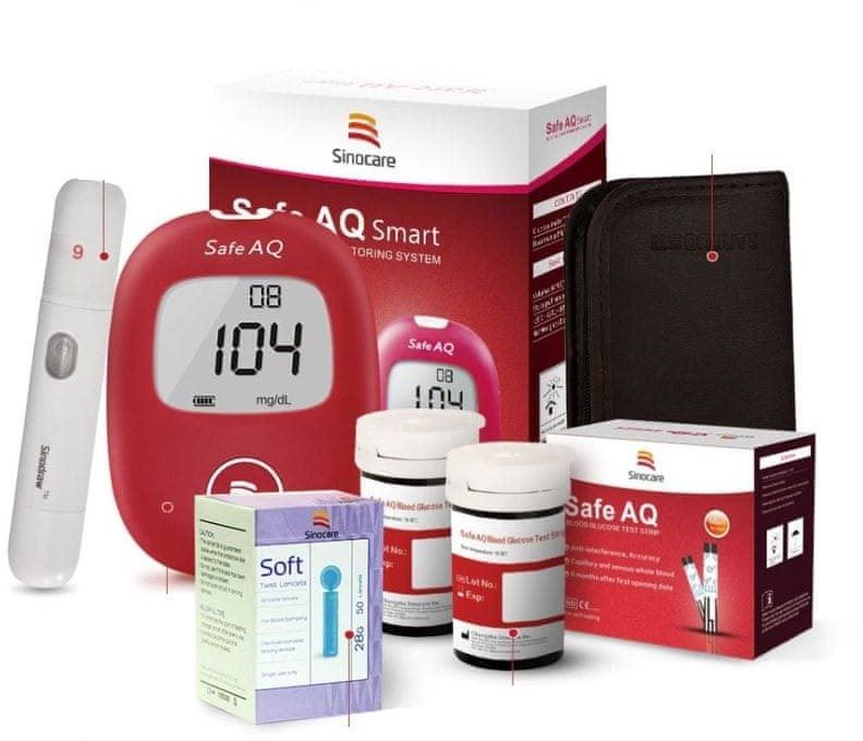 Glukometr SINOCARE Glukometr Safe AQ Smart