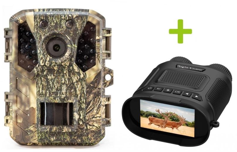 Fotopast Fotopast OXE Gepard II a binokulární noční vidění OXE DV29 + 32GB SD karta a 4ks baterií ZDARMA!