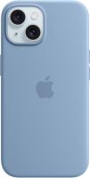 Kryt na mobil Apple iPhone 15 Silikonový kryt s MagSafe ledově modrý