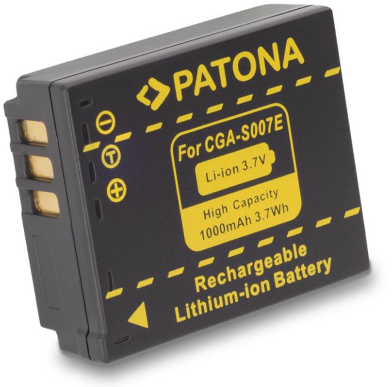 Baterie pro fotoaparát PATONA pro Panasonic CGA-S007E Li-Ion 1000mAh Li-Ion