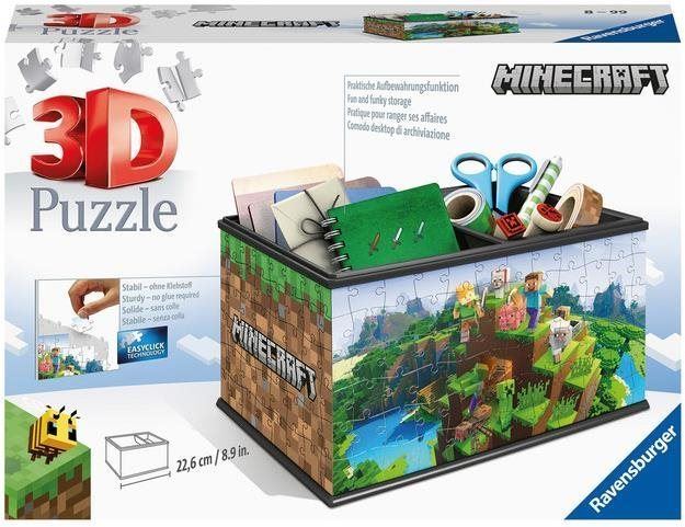 3D puzzle Ravensburger 3D Puzzle 112869 Úložná krabice Minecraft 216 dílků