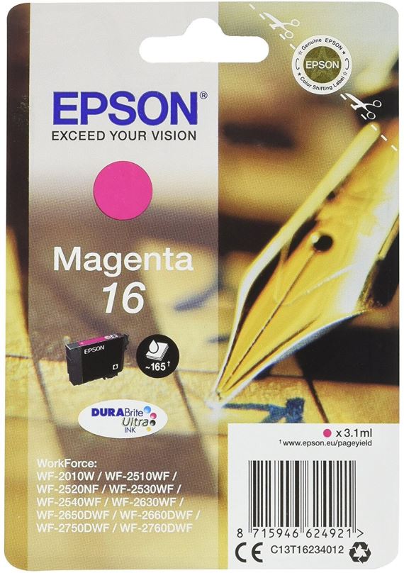 Cartridge Epson T1623 purpurová