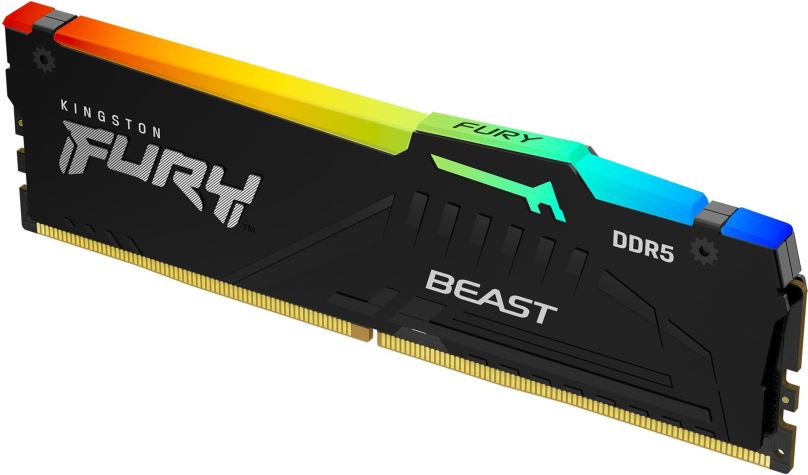 Kingston FURY Beast/DDR5/32GB/6000MHz/CL40/1x32GB/RGB/Black