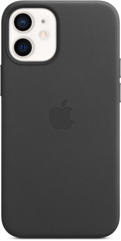 Kryt na mobil Apple iPhone 12 Mini Kožený kryt s MagSafe černý