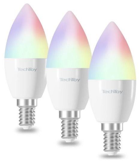 LED žárovka TechToy Smart Bulb RGB 4,4W E14 3pcs set