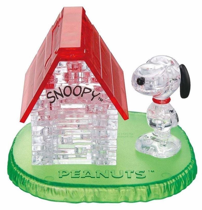 3D puzzle HCM Kinzel 3D Crystal puzzle Snoopy a domek 50 dílků