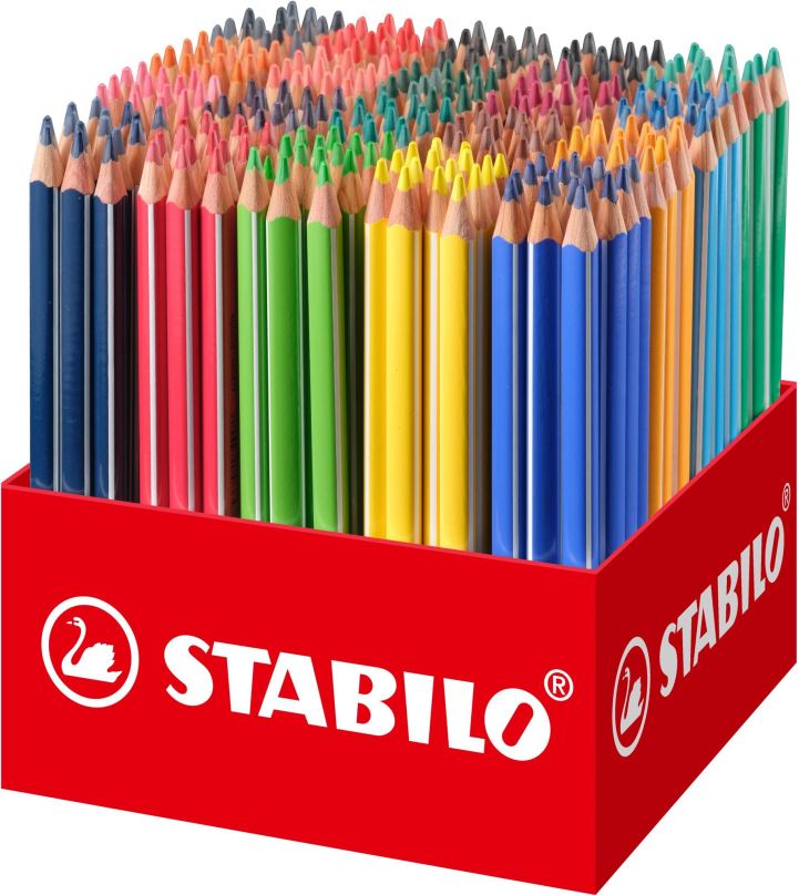Pastelky STABILO Trio silná - 300 ks balení - 20 různých barev