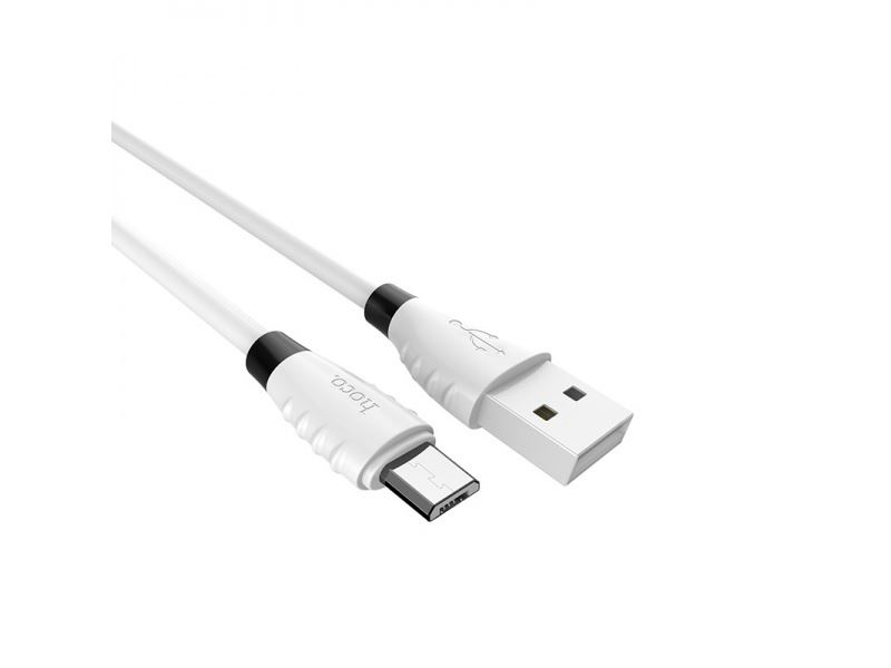 Hoco nabíjecí a datový kabel micro USB Excellent Charge 1,2m bílá