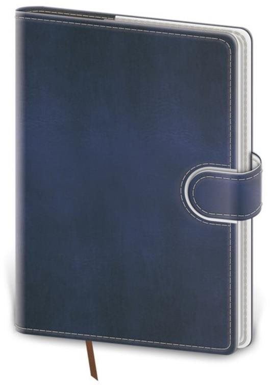 Diář Zápisník Flip L linkovaný modro/bílý