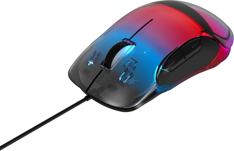 CANYON Herní drátová myš BRAVER GM-728, optická, RGB, až 12 800 DPI, 7tl. programovatelných, černá