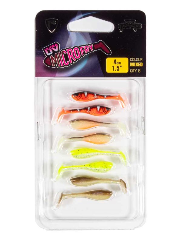 FOX Rage Gumová nástraha Micro Fry 4cm UV Mixed Colours 8ks