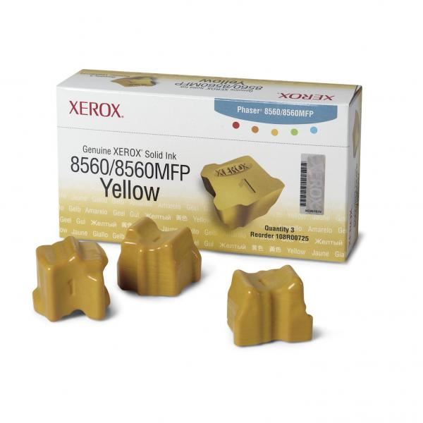 Xerox originální toner 108R00725, yellow, 3000str., PH8560
