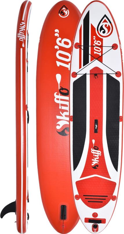 Paddleboard SKIFFO Men XY 10'6''x30''x6'' Black/Red