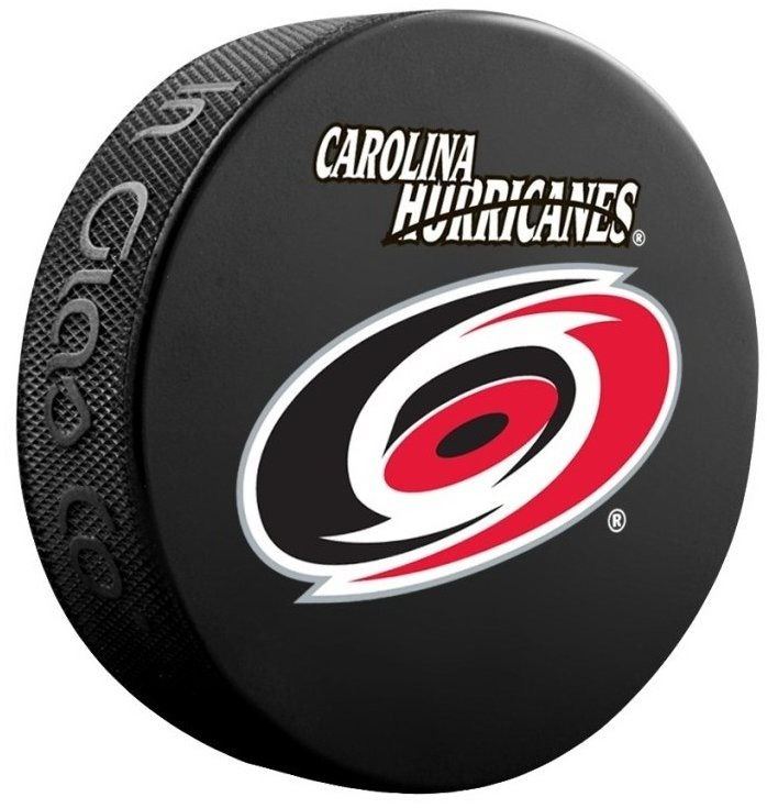 Puk InGlasCo NHL Logo Blister, 1 ks, Carolina Hurricanes