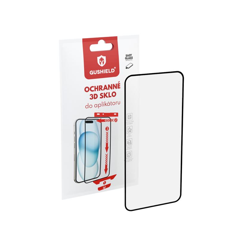 Gushield Ochranné 3D sklo do aplikátoru iPhone 14 Pro Max GUGRC012 (čiré)