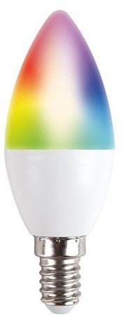 LED žárovka Solight LED SMART WIFI žárovka, svíčka, 5W, E14, RGB, 400lm