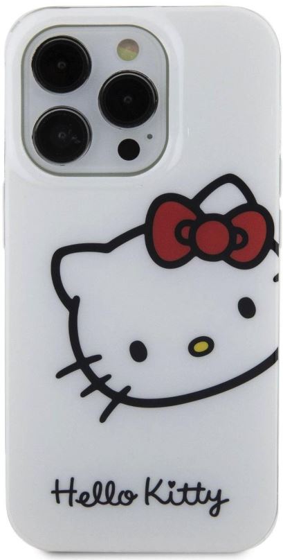 Kryt na mobil Hello Kitty IML Head Logo Zadní Kryt pro iPhone 15 Pro White