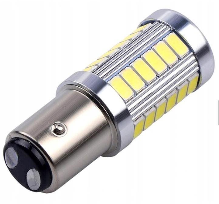 LED autožárovka Rabel BAY15D 33 smd 5630 P21/W5 bílá s čočkou