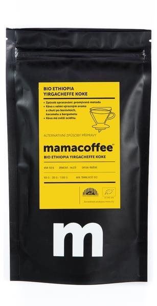 Káva mamacoffee Bio Ethiopia Yirgacheffe Koke, 100g